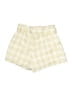 Le Lis 100% Polyester Plaid Ivory Shorts Size S - photo 2