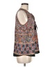 Pale Sky 100% Polyester Brown Sleeveless Blouse Size M - photo 4