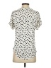 Style&Co Polka Dots Ivory Short Sleeve Blouse Size XS - photo 2