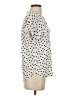 Style&Co Polka Dots Ivory Short Sleeve Blouse Size XS - photo 4