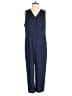 Melissa McCarthy Seven7 Solid Blue Jumpsuit Size M - photo 1