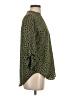 Lush 100% Polyester Animal Print Green 3/4 Sleeve Blouse Size S - photo 4
