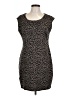 Nine West Animal Print Brown Casual Dress Size L - photo 1