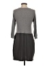 Amadi Solid Gray Casual Dress Size S - photo 2