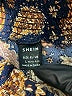 Shein 100% Polyester Paisley Orange Casual Pants Size L - photo 4