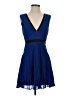 BCBGMAXAZRIA 100% Polyester Blue Cocktail Dress Size 4 - photo 1