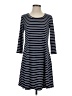 Assorted Brands Stripes Blue Casual Dress Size S - photo 1