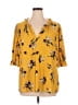 MELLODAY Yellow 3/4 Sleeve Blouse Size 1X - photo 1