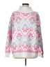 Unbranded 100% Polyester Hearts Pink Pullover Sweater Size L - photo 1