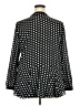 Elle 100% Polyester Polka Dots Black Long Sleeve Blouse Size XXL - photo 2