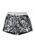 Unbranded 100% Polyester Metallic Silver Shorts Size S - photo 1