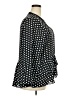 Elle 100% Polyester Polka Dots Black Long Sleeve Blouse Size XXL - photo 4