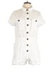 Unbranded 100% Cotton Solid White Romper Size L - photo 1