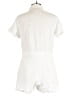 Unbranded 100% Cotton Solid White Romper Size L - photo 2