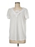 Vintage Rose Silver Short Sleeve Top Size M - photo 1