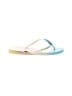 Havaianas White Blue Flip Flops Size 35 - 36 - photo 1