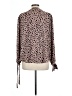 The Nines 100% Polyester Brown Long Sleeve Blouse Size L - photo 2