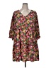 Assorted Brands 100% Polyester Floral Pink Casual Dress Size 1X - photo 1