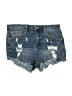 Almost Famous Blue Denim Shorts Size 5 - photo 1