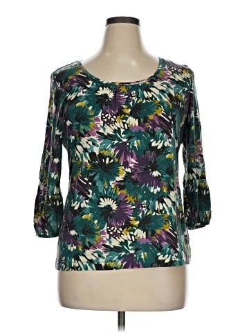 Liz & Co. 3/4 Sleeve Top (view 1)