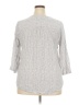 Assorted Brands 100% Rayon Gray 3/4 Sleeve Blouse Size XXL (estimated) - photo 2