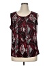 NIPON BOUTIQUE Red Sleeveless Blouse Size 1X - photo 1