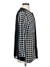 MICHAEL Michael Kors 100% Polyester Houndstooth Gray Long Sleeve Blouse Size S - photo 4