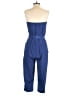 Express Solid Blue Jumpsuit Size XS - photo 2