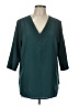 BLOOMCHIC 100% Polyester Teal 3/4 Sleeve Blouse Size 10 - photo 1