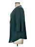 BLOOMCHIC 100% Polyester Teal 3/4 Sleeve Blouse Size 10 - photo 5