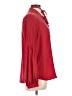 Jeunesse 100% Silk Red Long Sleeve Silk Top Size L - photo 4