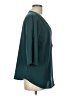 BLOOMCHIC 100% Polyester Teal 3/4 Sleeve Blouse Size 10 - photo 4