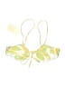 Aurelle Print Yellow Swimsuit Top Size M - photo 2