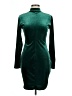 Unbranded Solid Green Casual Dress Size L - photo 1