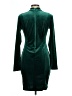 Unbranded Solid Green Casual Dress Size L - photo 2