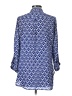 Dina Be 100% Polyester Blue 3/4 Sleeve Blouse Size L - photo 2