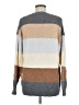 Wanna B Color Block Gray Pullover Sweater Size M - photo 2