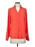 Express 100% Polyester Orange Long Sleeve Blouse Size S - photo 1