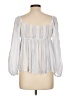 Blu Pepper Silver Long Sleeve Blouse Size L - photo 2