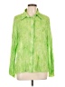 Essentials by Milano 100% Polyester Green Long Sleeve Blouse Size L - photo 1