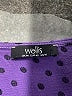 Wallis Polka Dots Purple 3/4 Sleeve Blouse Size 10 - photo 7