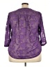 Torrid Purple 3/4 Sleeve Blouse Size 2X Plus (2) - photo 2
