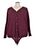 Olrik Burgundy Long Sleeve Blouse Size 4X - photo 1