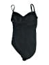 Merona 100% Polyester Graphic Black One Piece Swimsuit Size S - photo 2