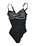 Merona 100% Polyester Graphic Black One Piece Swimsuit Size S - photo 1