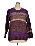 Lane Bryant Color Block Purple Pullover Sweater Size 14 - 16 Plus - photo 1