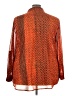 MICHAEL Michael Kors 100% Polyester Houndstooth Orange Long Sleeve Blouse Size 3X - photo 2