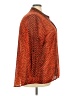 MICHAEL Michael Kors 100% Polyester Houndstooth Orange Long Sleeve Blouse Size 3X - photo 4
