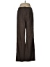 Larry Levine Tweed Brown Dress Pants Size 8 - photo 1