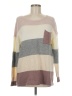 Vanilla Bay Color Block Tan Pullover Sweater Size M - photo 1